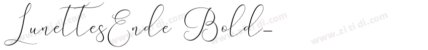 LunettesEnde3 Bold字体转换